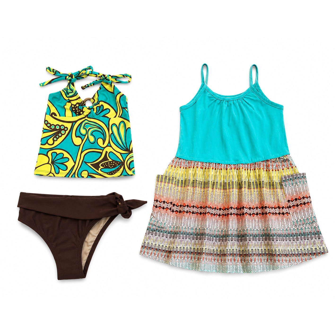 New -11 Items -Girls Sz 4 Huge Boutique Summer Clothing Lot Outfits Dress Shorts — image 6 of 8
